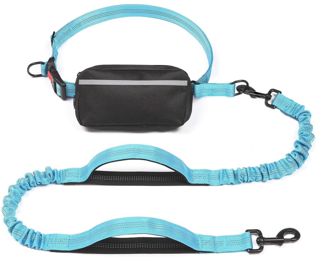 Reflective Hands-Free Dog Leash with Waist Pack