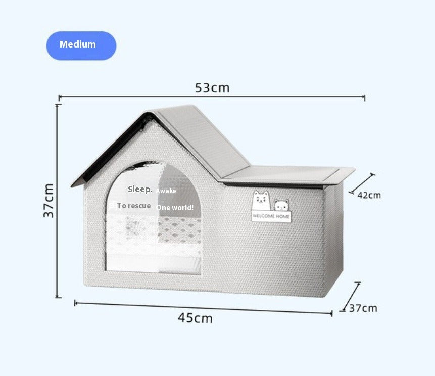 Cat Cooling House with Ice Mat for Summer