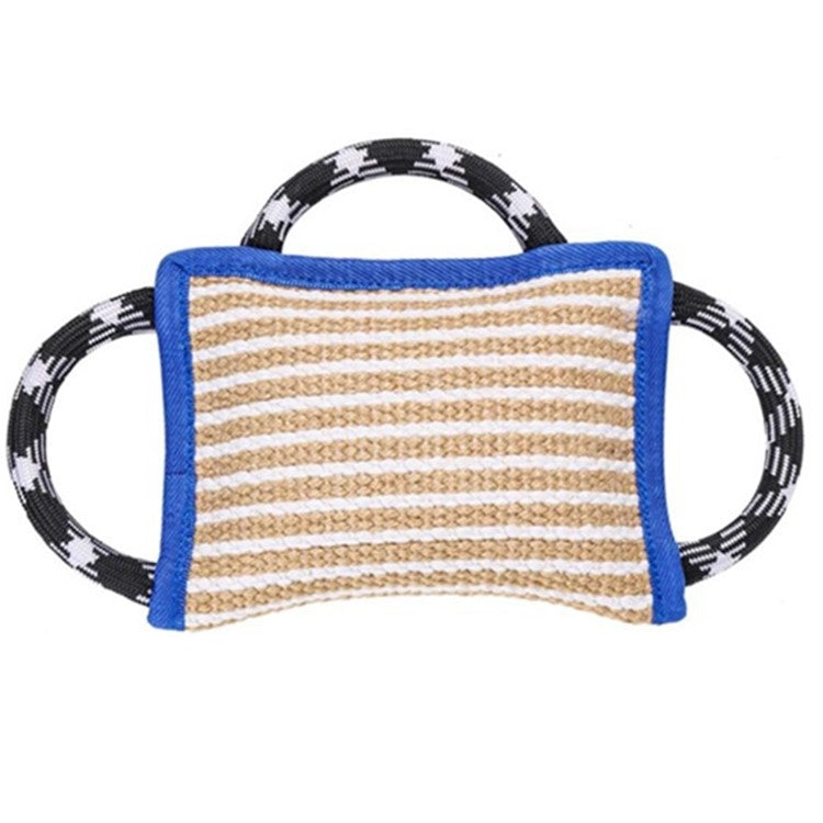 Dog Training Tear-Resistant Linen Bite Pillow with 3 Handles