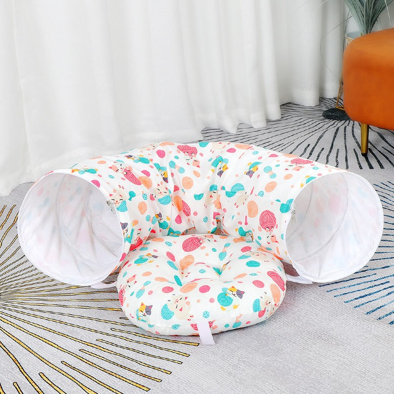 Cat Crawling Play Tunnel