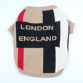 British Check Teddy Dog Costume Crew Neck Sweater