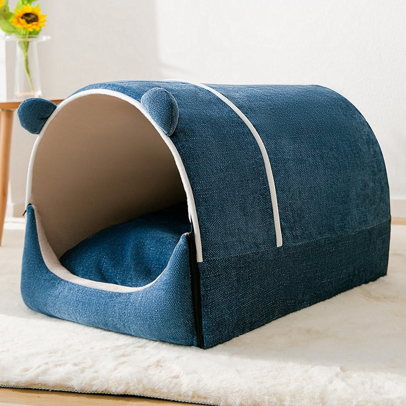 Removable Washable Enclosed Dog Kennel for Winter