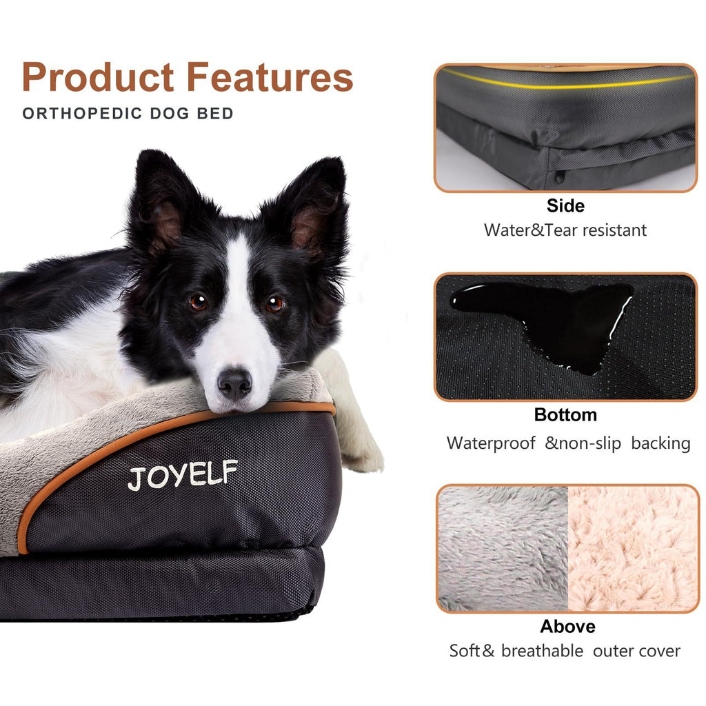 Two-Tone Four-Sided Pet Sofa Bed