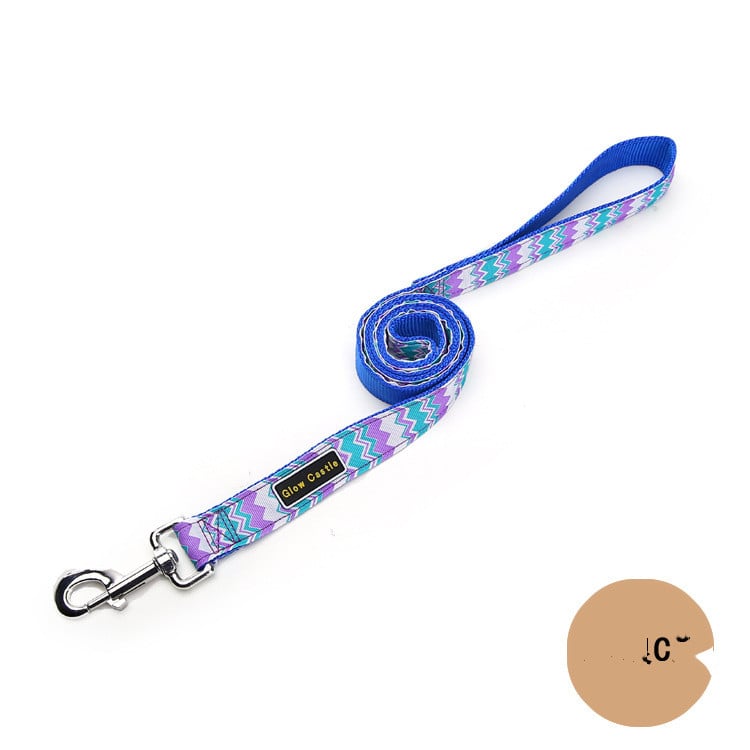 Colorful Wave Pattern Nylon Dog Leash for Pets