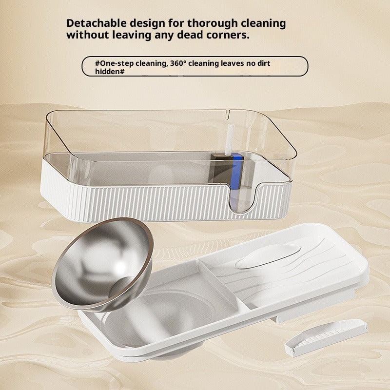 Large-capacity Cat Feeding & Drinking Dispenser