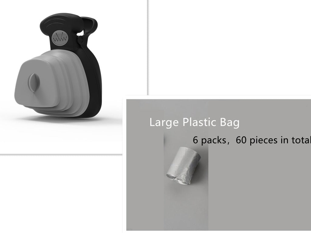 Foldable Dog Poop Scooper with Bag Dispenser