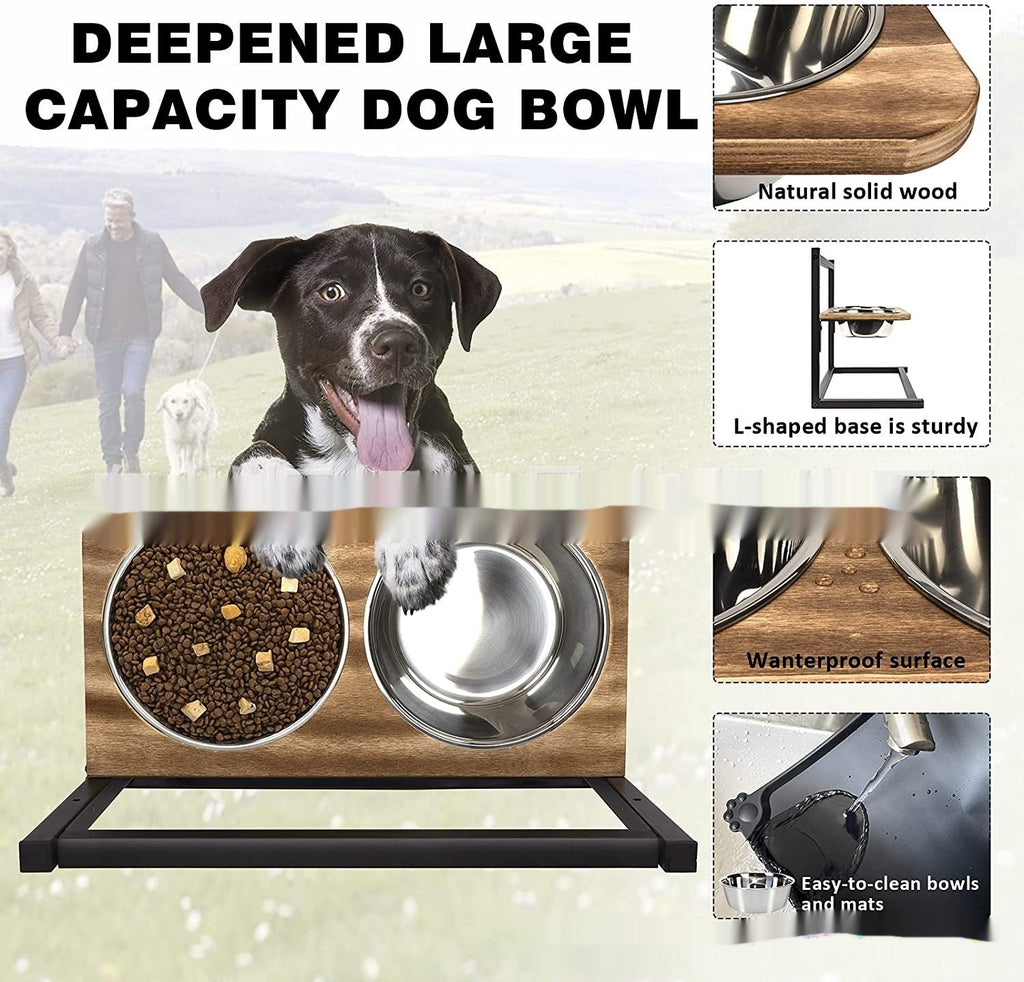 Large 2-Piece Dog Food & Water Bowl Set