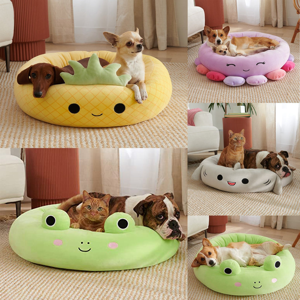 Animals & Fruits Pet Bed