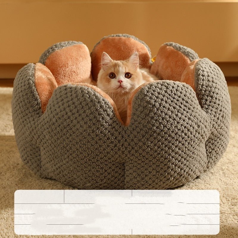Soft Cactus Petal Nest for Cats and Dogs
