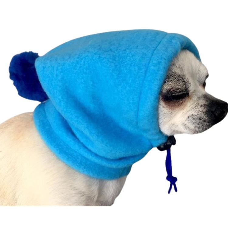 Pet Hat with Warm Drawstring Adjustment Cap