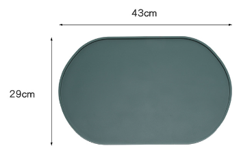Silicone Anti-Spill Placemat with Anti-Slip Design