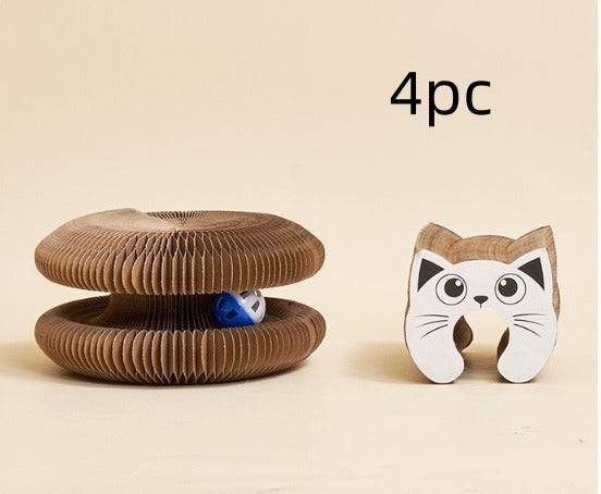 Cat Corrugated Cardboard Scratcher Board