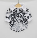 Trendy Printed Dog Polo Shirt - Summer Mesh Outfit