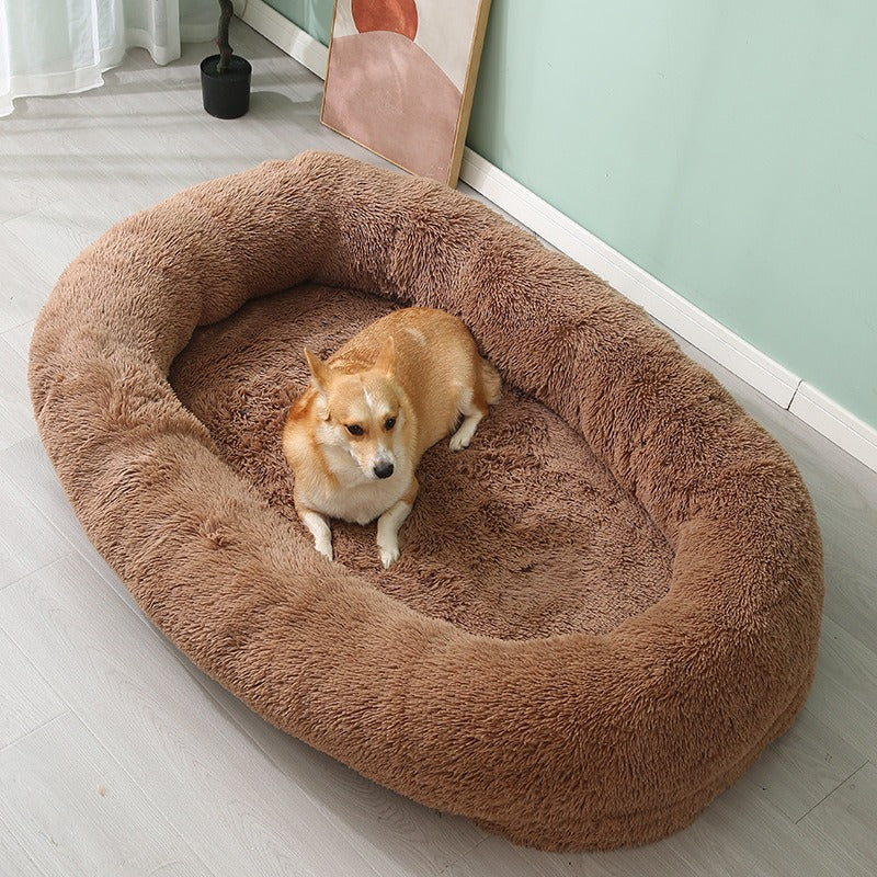 Plush Winter Warm Large Pet Bed