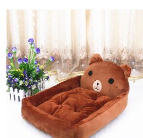Cute Cartoon Dog Bed for Winter - Teddy & Samoyed