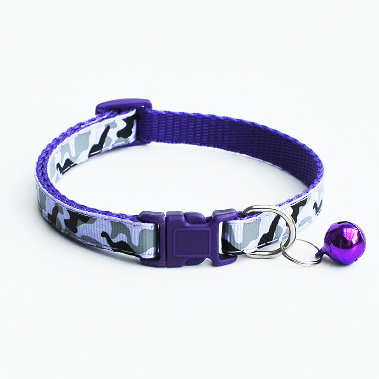 Pet Camouflage Bell Collar
