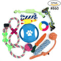 12-Piece Set of Durable Pet Rope Toys
