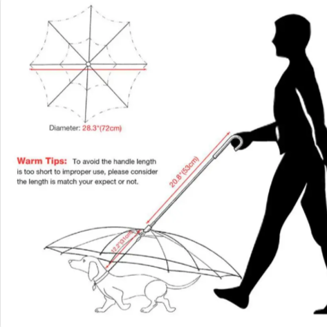 Pet Umbrella with Leash