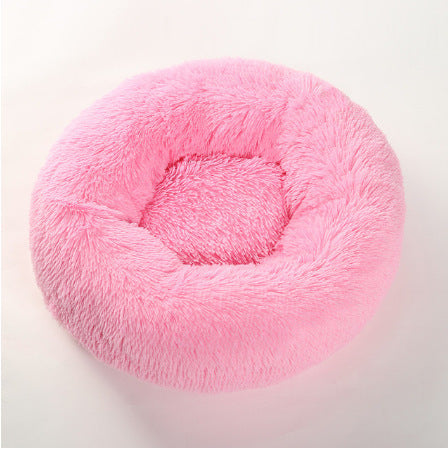 Deep Sleep Round Plush Pet Bed for Dogs and Cats