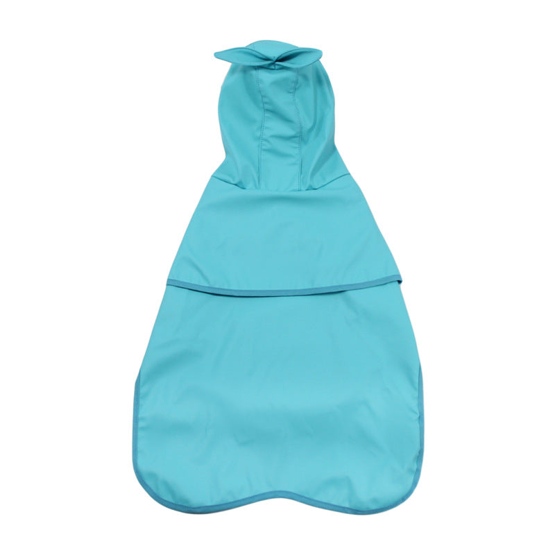 Waterproof PU Dog Raincoat with Transparent Brim