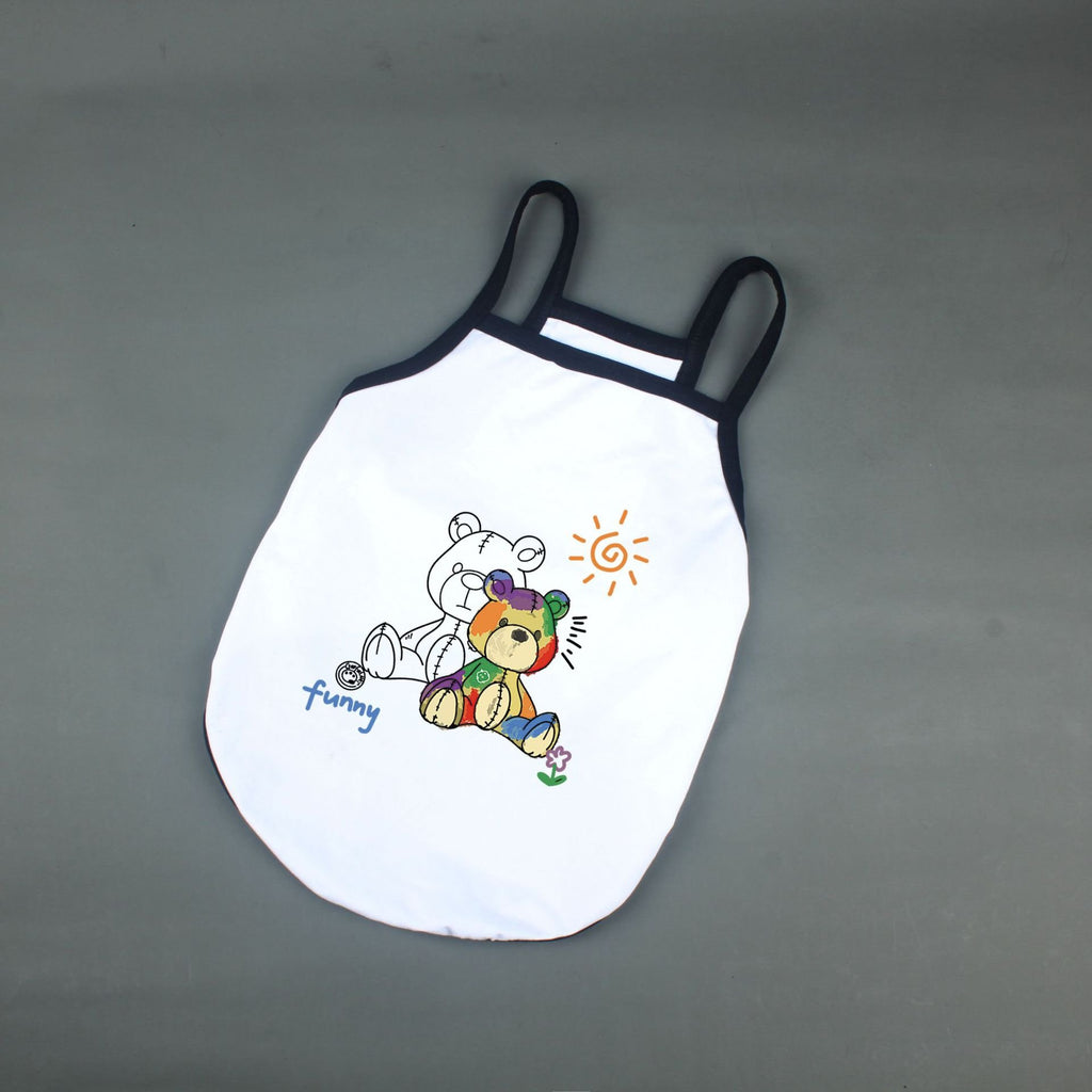 Trendy Pet Camisole with Sun Bear Pattern