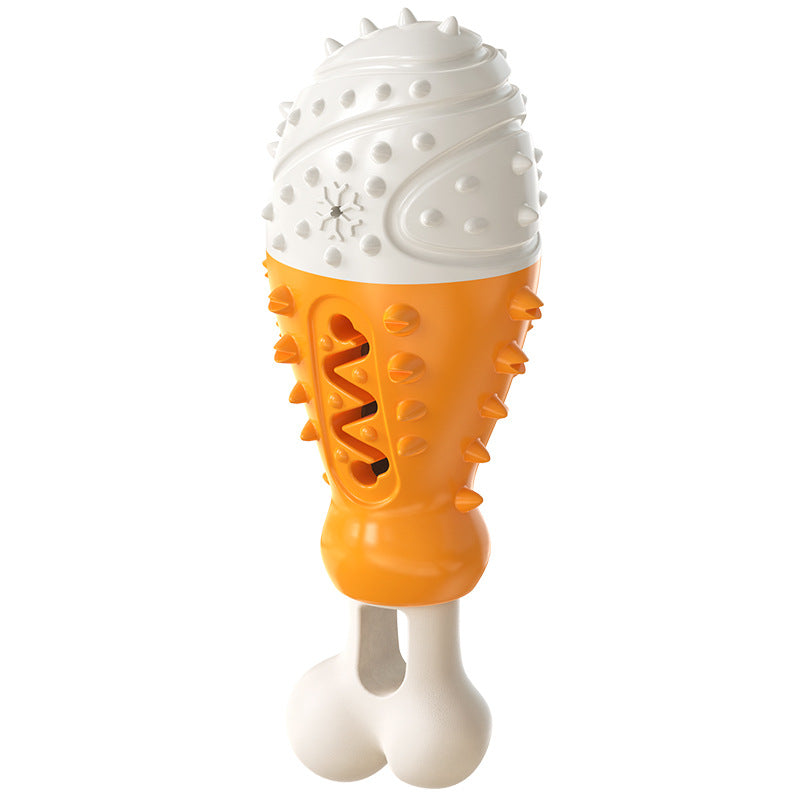 Turkey Leg Shaped Dog Toothbrush and Molar Toy