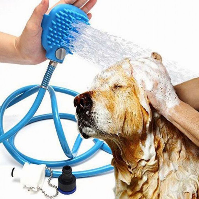 Pet Shower Nozzle Cleaner & Massager for Dogs