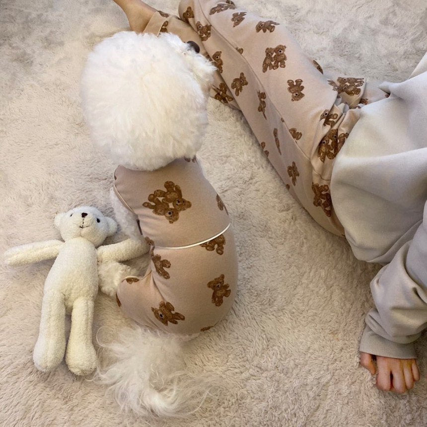 Comfortable Bear One-Piece Dog Homewear Outfit