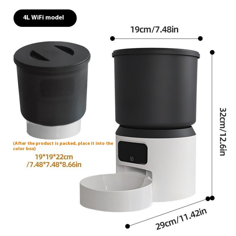 4L Smart Pet Feeder with Remote Monitoring