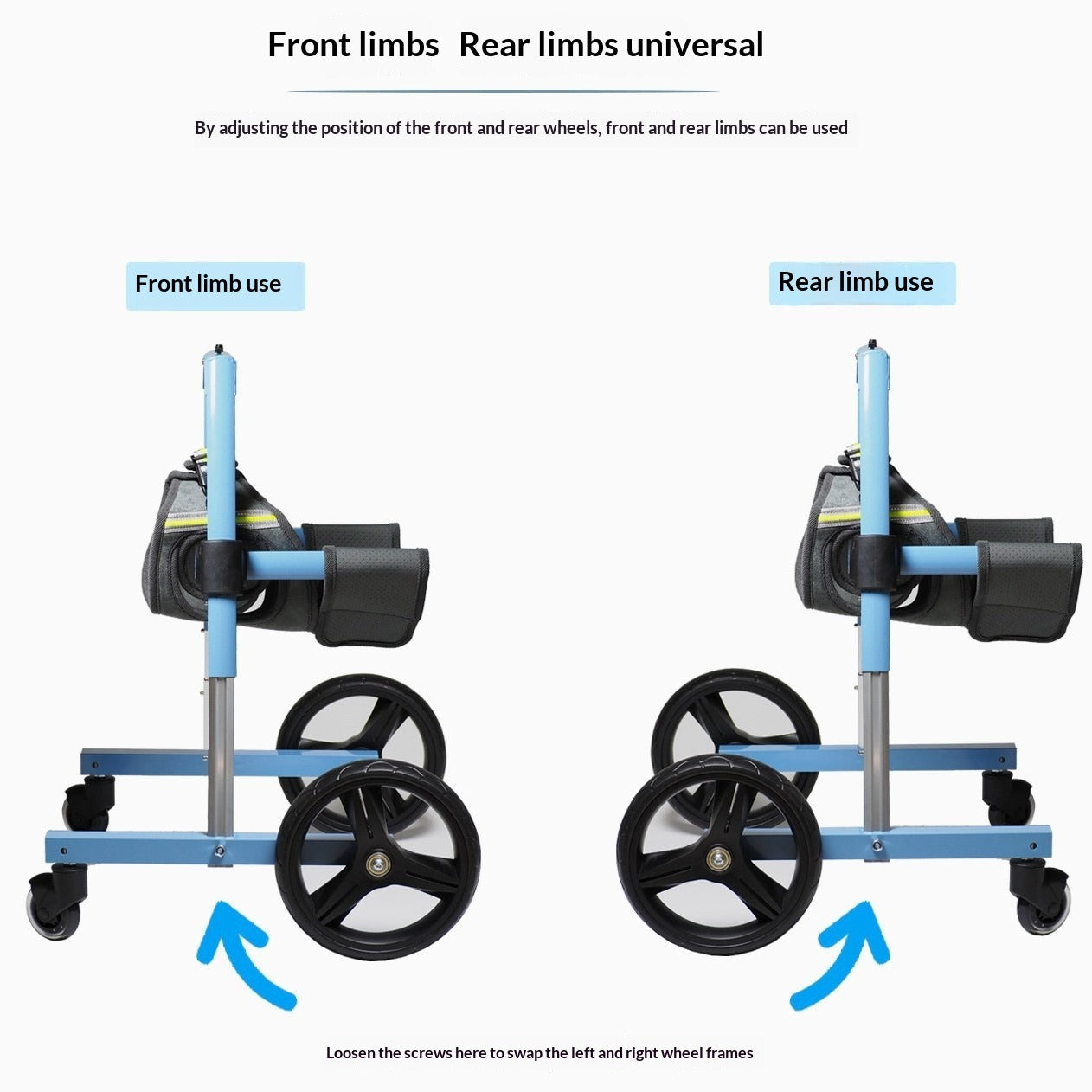 Pet Forelimb Wheelchair Dog Assistive Walker