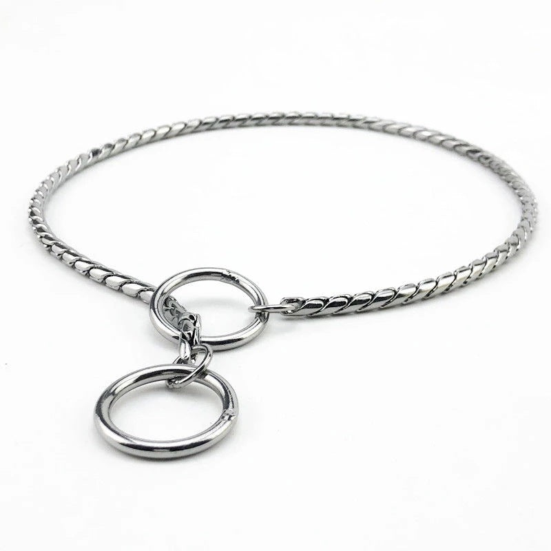 Gold Stainless Steel Snake Chain for Dogs (Medium to Large)