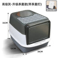 Extra Large Enclosed Cat Litter Box with Drawer System