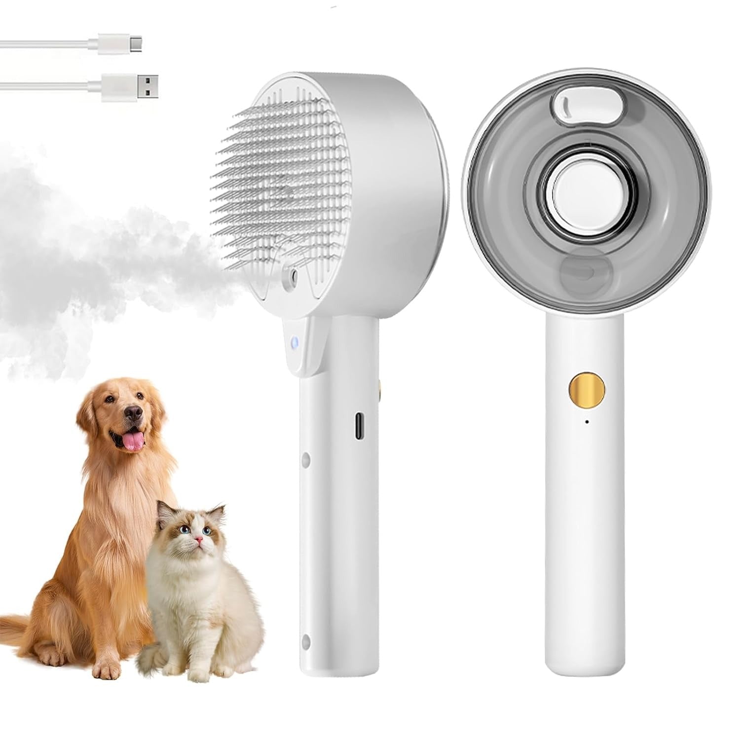 Cat Steam Grooming Brush with Spray