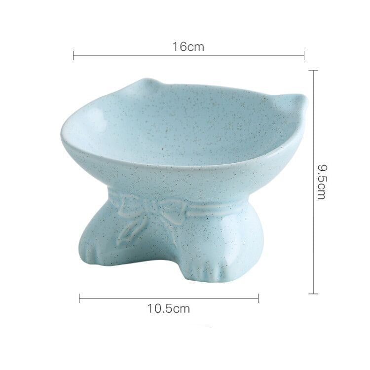 Ceramic Pet Bowl for Dogs and Cats with Anti-Spill Design