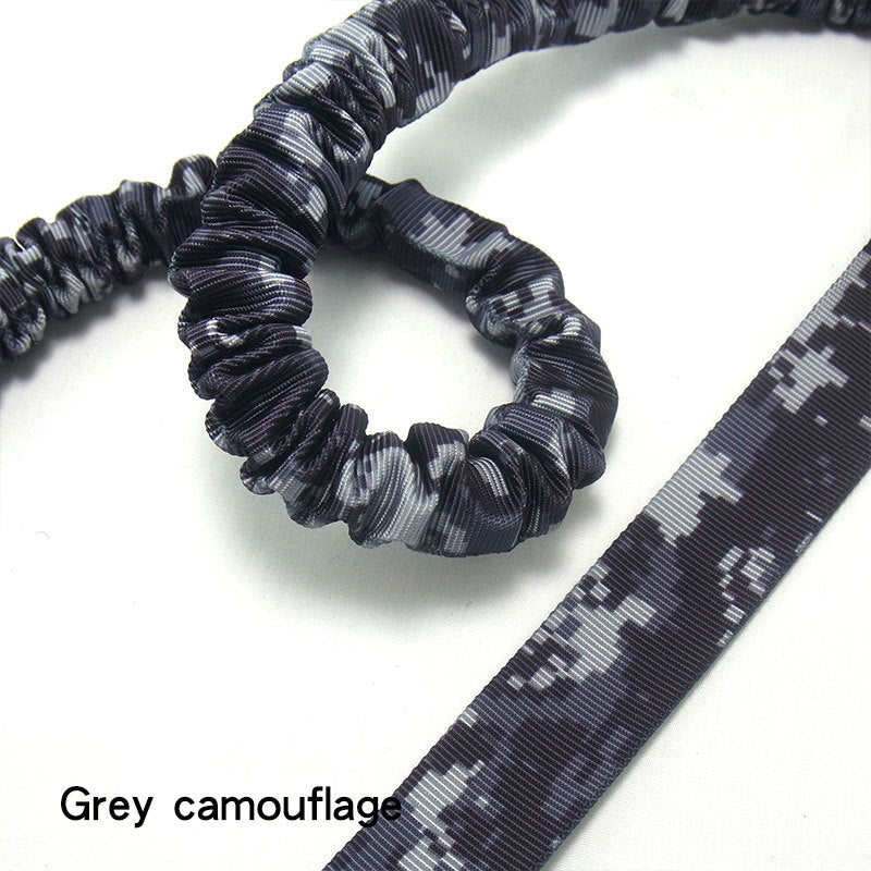 Camouflage Elastic Dog Traction Leash for Outdoors