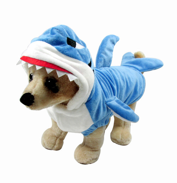 3D Shark Transformation Dog Outfit