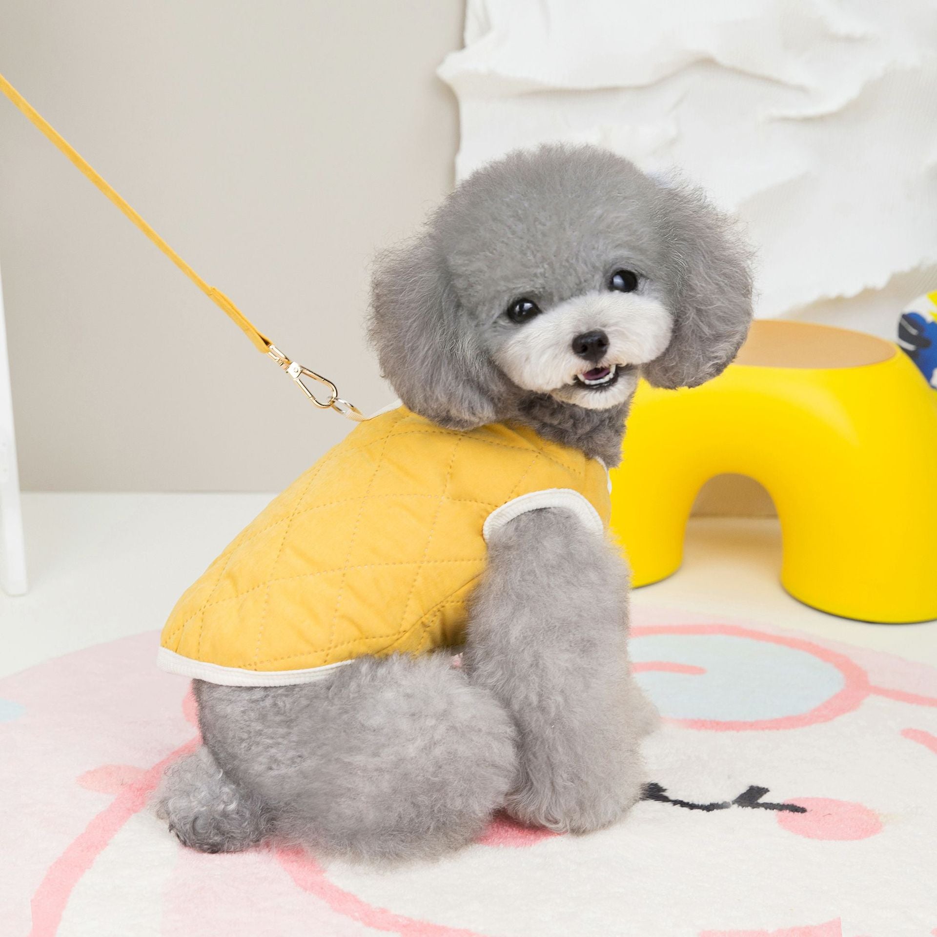Cotton Vest for Pets with Diamond Design