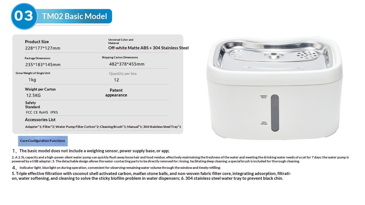 Smart Pet Water Fountain for Home