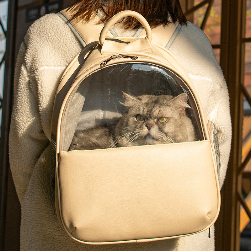 Transparent High-Quality Pet Backpack for Cats and Dogs
