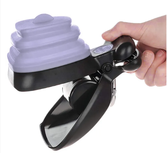 Foldable Dog Poop Bag Dispenser with Scoop