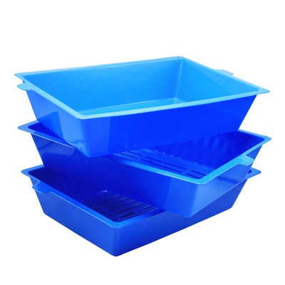 "Set of 3 Cat Litter Boxes for Cats"