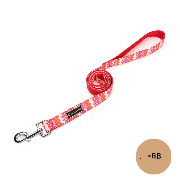 Colorful Wave Pattern Nylon Dog Leash for Pets