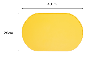 Silicone Anti-Spill Placemat with Anti-Slip Design