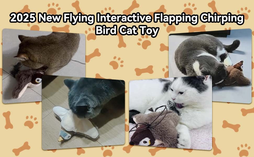 Interactive Flapping Bird Cat Toy