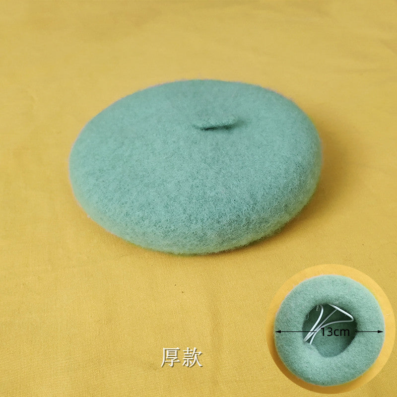 Ins Style Wool Beret for Pets - Dog and Cat Accessory
