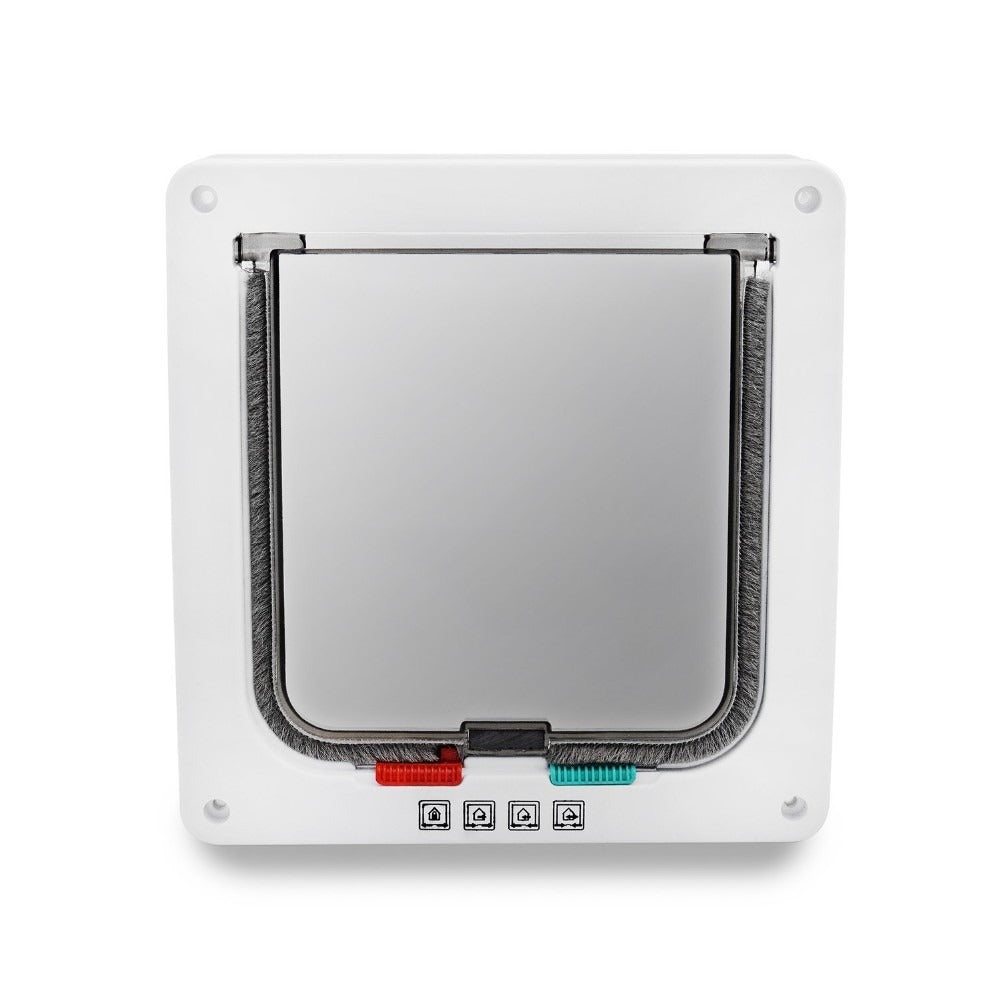 4-Way Lockable Pet Door Flap, ABS Plastic