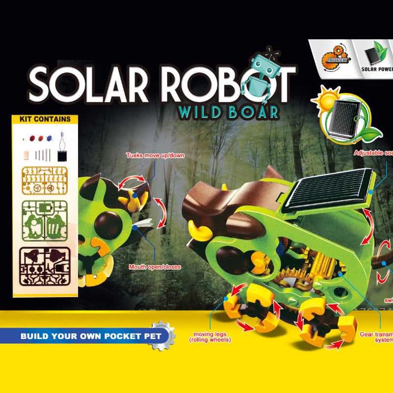 3-in-1 Solar Transforming Robot Toy DIY Model