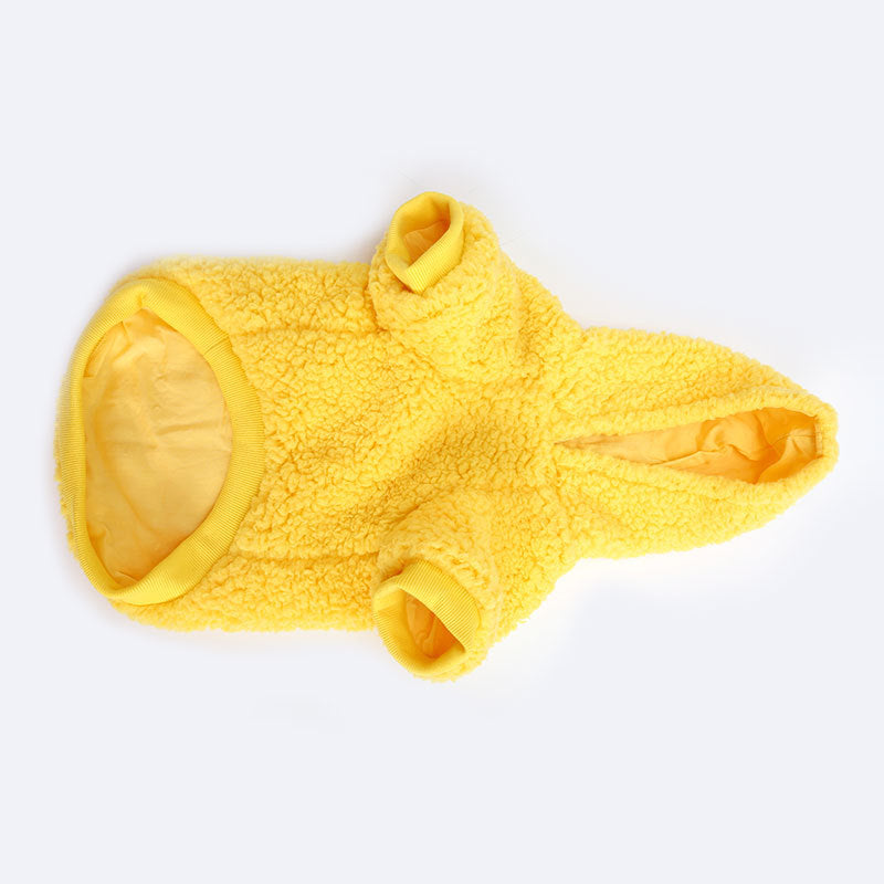 Cotton Fleece Solid Color Sweater for Dogs and Cats