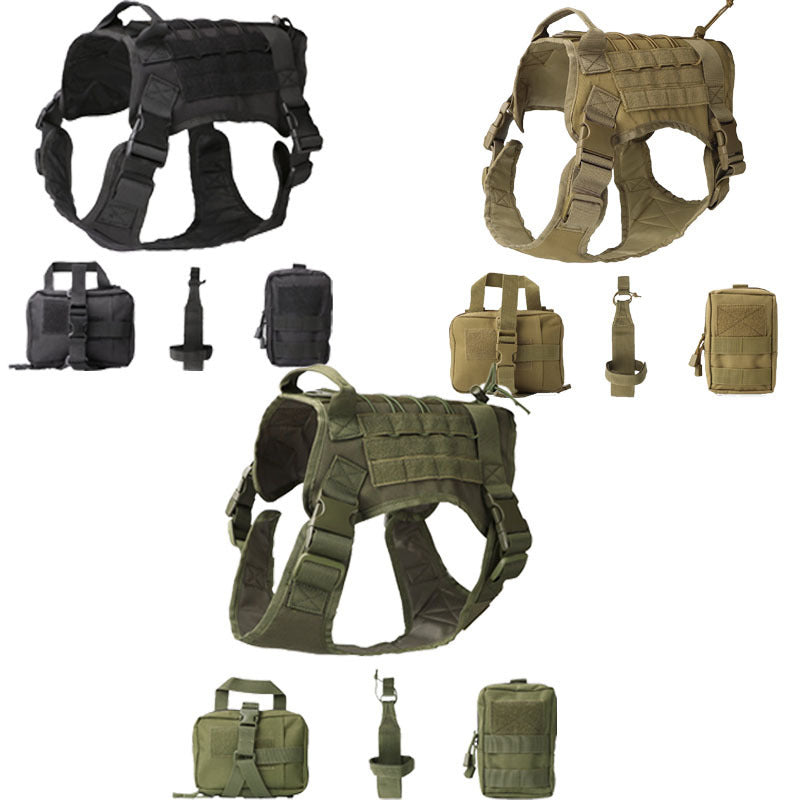 Tactical Dog Vest with Rope Rescue Accessory Kit