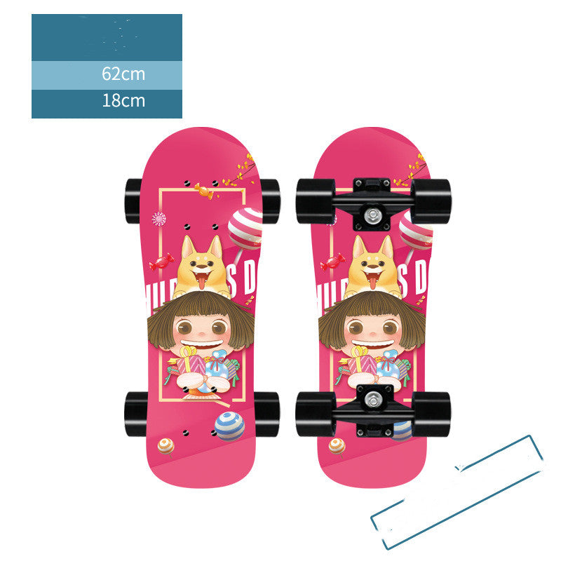 Pet Skateboard with Big Head Board and Street Wheels